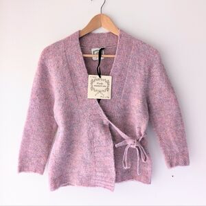 PINK MEMORIES Wrap Waist Cardigan